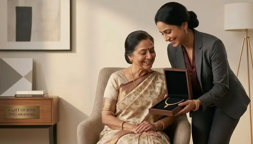 Beautiful necklace gift for mother from LuxoraLivin jewellery collection