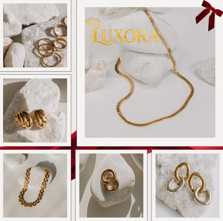 Elegant statement necklace from LuxoraLivin jewellery collection